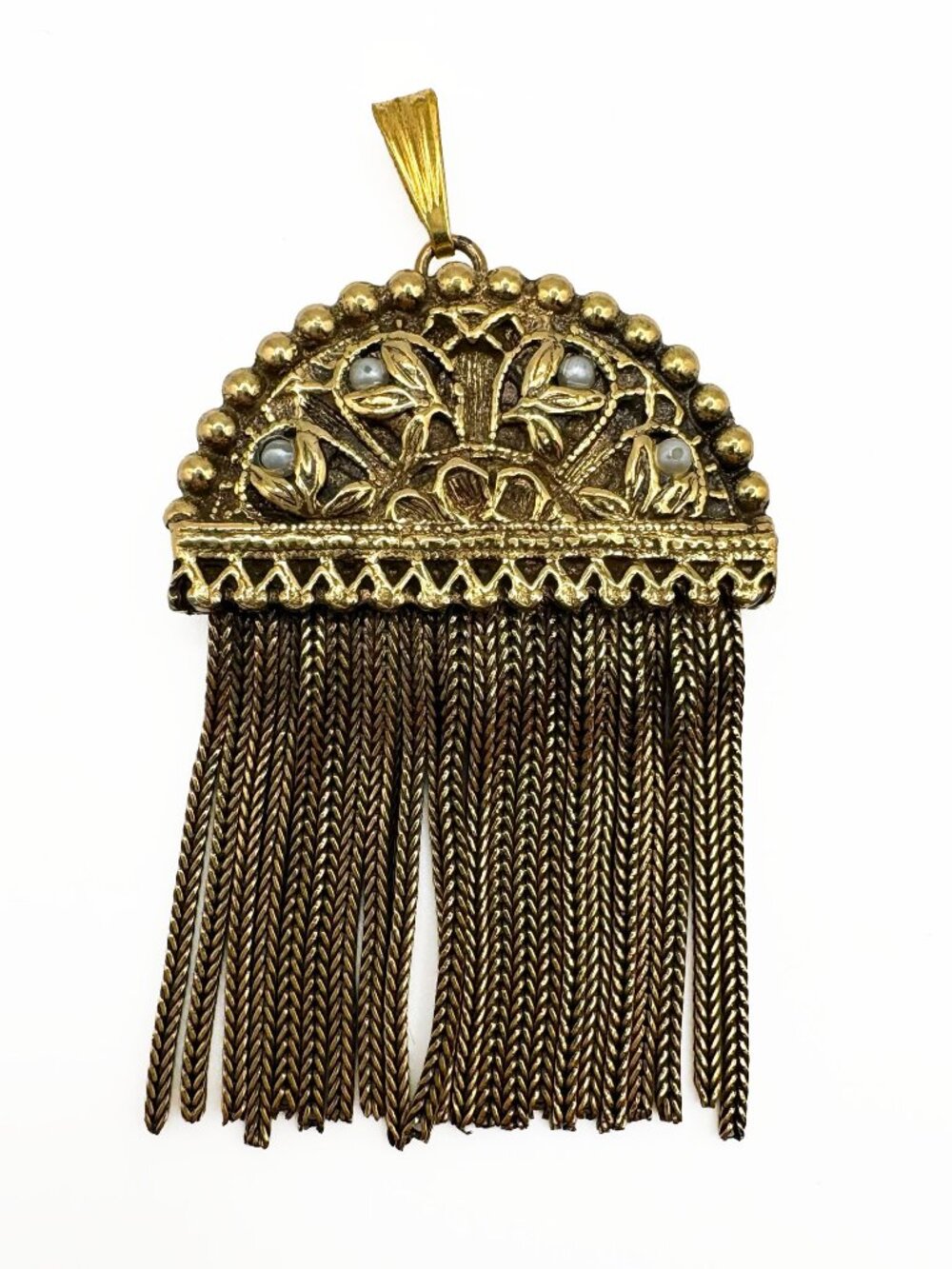 Vintage Victorian Revival Tassel Pendant